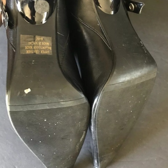 Guess Black Fold Over Cuff Boots Size 6.5 - Picture 7 of 8